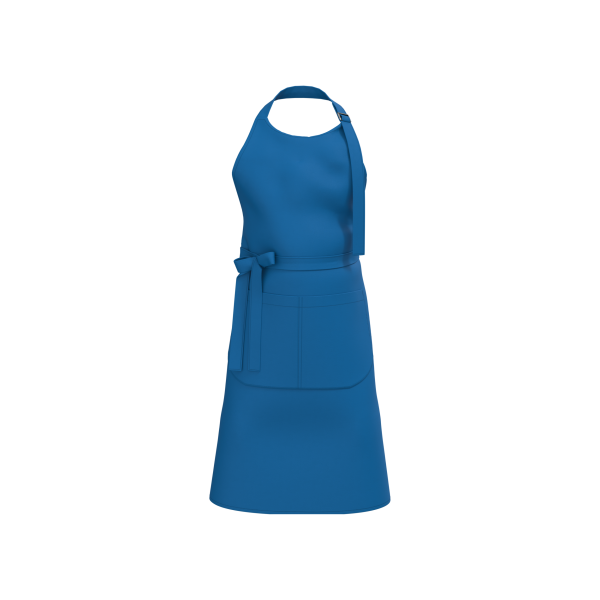 Schort met zak van biologisch katoen Sea Blue One Size Schort met zak van biologisch katoen Sea Blue One Size