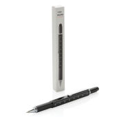5-in-1 aluminium toolpen, zwart