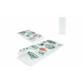 Papieren zak 50g/m² 14 x 6 x 27cm - Wit