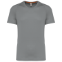 Gerecycled herensport-T-shirt met ronde hals Fine Grey XS Gerecycled herensport-T-shirt met ronde hals Fine Grey XS