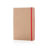 A5 kraft notitieboek, rood