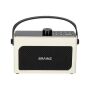 BRAINZ Retro Clock Speaker Wit