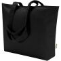 Ningbo 320 g/m² katoenen tas met rits 15L - Zwart