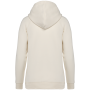 Ecologische damessweater met capuchon en raglanmouwen Ivory XXL