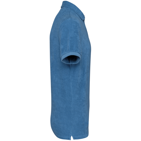 Ecologische badstof herenpolo Riviera Blue XS Ecologische badstof herenpolo Riviera Blue XS