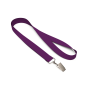 Gerecycled polyester (rPET) zeefdruk-keycord met bulldogclip