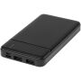 Loop powerbank van 10.000 mAh van gerecycled plastic - Zwart