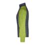 Ladies' Knitted Hybrid Jacket kiwi-melange/anthracite-melange XS