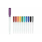 Balpen S40 Colour hardcolour - Wit / Zwart