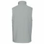Bodywarmer van microfleece heren snow grey 5XL