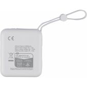 Gerecycled ABS powerbank Jona zwart