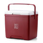 Brisby Koelbox - Frigobox - 13L - Rood - Tot maximaal 40 uur isolatie - Incl. 2 dikke koelelementen van 450ml - Temperatuur veilige sluiting - Nieuw ontwerp met koelelement vergrendeld in deksel