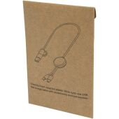 Citala 5-in-1 30 cm datasynchronisatie- en 27 W snellaadkabel van gerecycled plastic - Brick