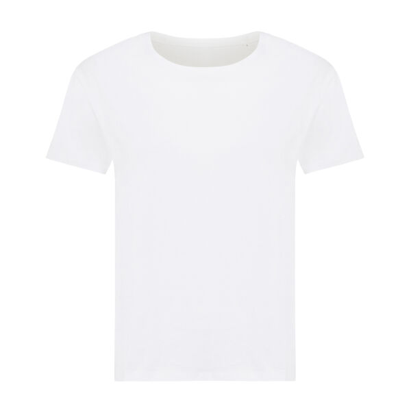 Iqoniq Yala dames lichtgewicht gerecycled katoen t-shirt, wit (XXS)