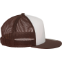 Klassieke truckerpet Brown / White / Brown One Size