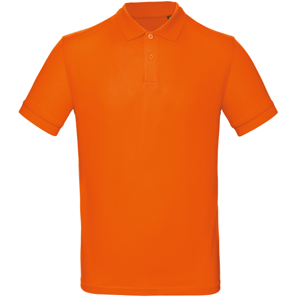 Men's organic polo shirt Orange S Men's organic polo shirt Orange S