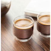BOGOTA SET - Koffieglazen set walnoot greep - Hout
