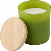 Glazen kaars Lucas | Plantaardig was | 200 g - zwart