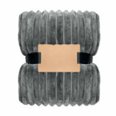 NIEVE - RPET fleece deken met patroon - Steengrijs NIEVE - RPET fleece deken met patroon - Steengrijs