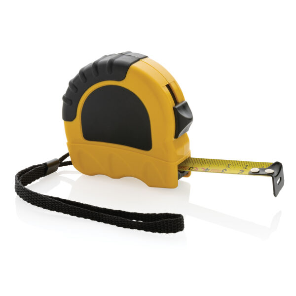 RCS gerecycled plastic 5M/19 mm rolmaat, geel, zwart RCS gerecycled plastic 5M/19 mm rolmaat, geel, zwart