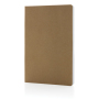 Salton A5 GRS gecertificeerd recycled papieren notitieboek, bruin