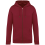 Ecologisch uniseks sweatvest met capuchon Hibiscus Red XXL
