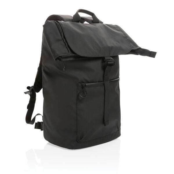Impact AWARE™ RPET waterbestendige 15.6" laptoprugzak, zwart Impact AWARE™ RPET waterbestendige 15.6" laptoprugzak, zwart