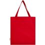 Madras draagtas van 140 g/m² GRS gerecycled katoen met 12L - Rood