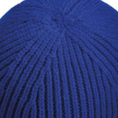 Engineered Knit Ribbed Beanie - White - One Size