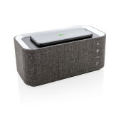 Vogue speaker met 5W draadloze oplader, grijs, zwart