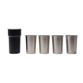 VINGA Parks RCS SS-bekers 4 stuks 250 ml, zwart