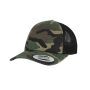 CAMO TRUCKER CAP, WOODCAMO/BLACK, One size, FLEXFIT