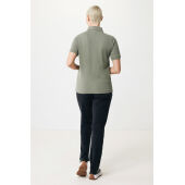 Iqoniq Yosemite gerecycled katoen pique polo, heather green (XXS)