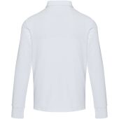 Apollo 245 g/m² uniseks half-zip poloshirt met lange mouwen - Wit - XS