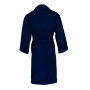 T1-Bwaffle Waffle Bathrobe - Navy Blue