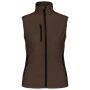 Dames softshell bodywarmer chocolate 4XL