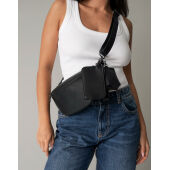Boutique Pouch Wristlet - Black/Black - One Size