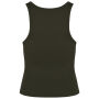 Ecologische geribde damestop Organic Khaki XS