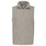 Bodywarmer van microfleece heren Beige 5XL