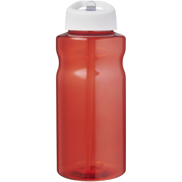 H2O Active® Eco Big Base 1 litre spout lid sport bottle - Red/White