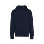 Iqoniq Yoho gerecycled katoen relaxed hoodie, donkerblauw (L)