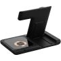 SCX.design W38 MagStand 4-in-1 draadloos oplaadstation - Zwart