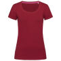 Stedman T-shirt Crewneck Claire SS for her 4101C Bordeaux-XS