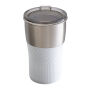 Drinkbeker RETUMBLER-MEZZO - wit, zilver