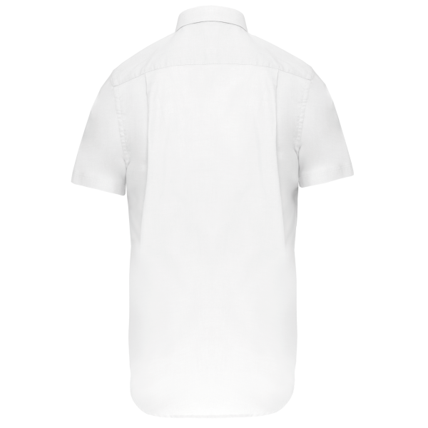 Herren Oxford Kurzarmhemd White XXL Herren Oxford Kurzarmhemd White XXL