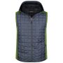 Men's Knitted Hybrid Vest kiwi melange/anthracite melange 3XL Men's Knitted Hybrid Vest kiwi melange/anthracite melange 3XL