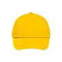 5 Panel Promo Cap Lightly Laminated gold-yellow