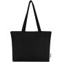 Ningbo 320 g/m² katoenen tas met rits 15L - Zwart