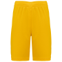 Basketbalshort voor kinderen Sporty Yellow 4/6 jaar