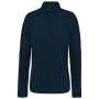 Damesblouse in popeline met lange mouwen Navy M